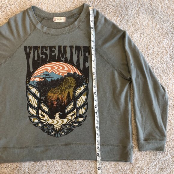 Altar'd State Women's Yosemite Long-Sleeve Oversized Top Sweatshirt Size XSmall - Picture 6 of 10